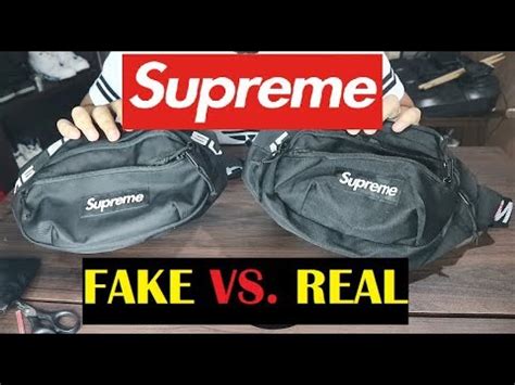 fake supreme waist bag vs real|how to check for fake supreme.